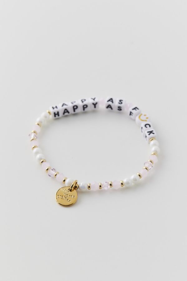 Slide View: 2: Bracelet perlé Little Words Project Happy AF