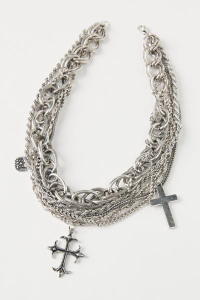 Diego Cross Multichain Necklace