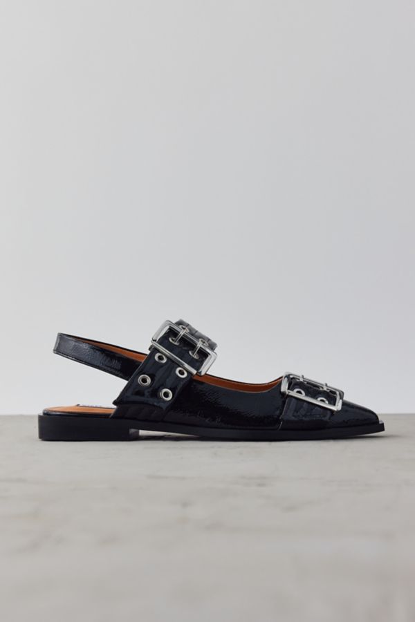 Slide View: 3: Steve Madden Graya Buckle Pointed Toe Slingback Mule