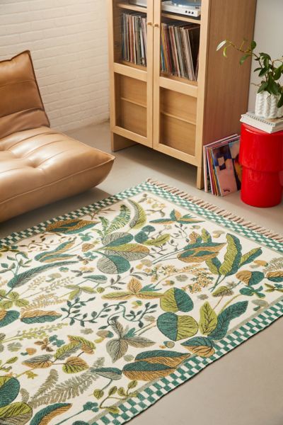 Tapis Brossé Lierre Verdure