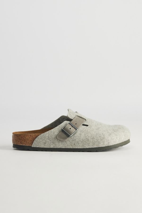 Slide View: 1: Sabot Boston Birkenstock en Feutre de Laine