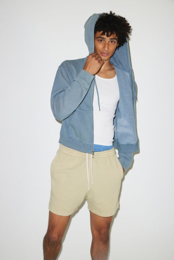 Slide View: 1: BDG Bonfire Cropped Zip Hoodie Sweatshirt