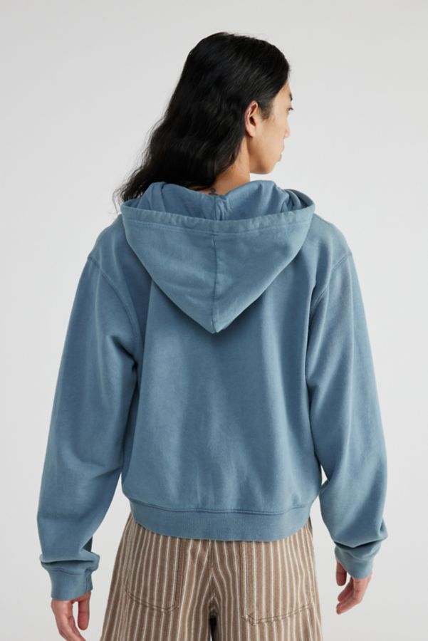 Slide View: 3: BDG Bonfire Cropped Zip Hoodie Sweatshirt