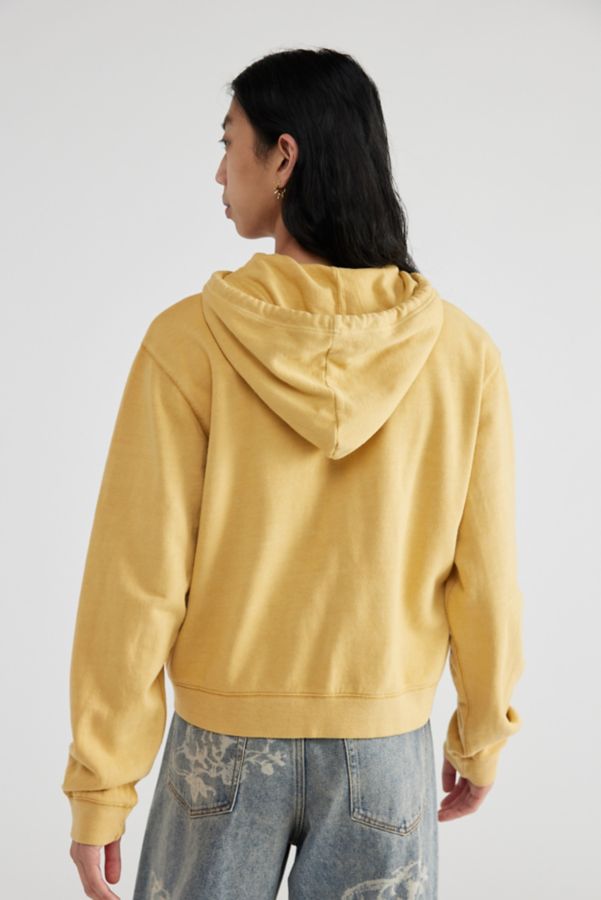 Slide View: 3: BDG Bonfire Cropped Zip Hoodie Sweatshirt