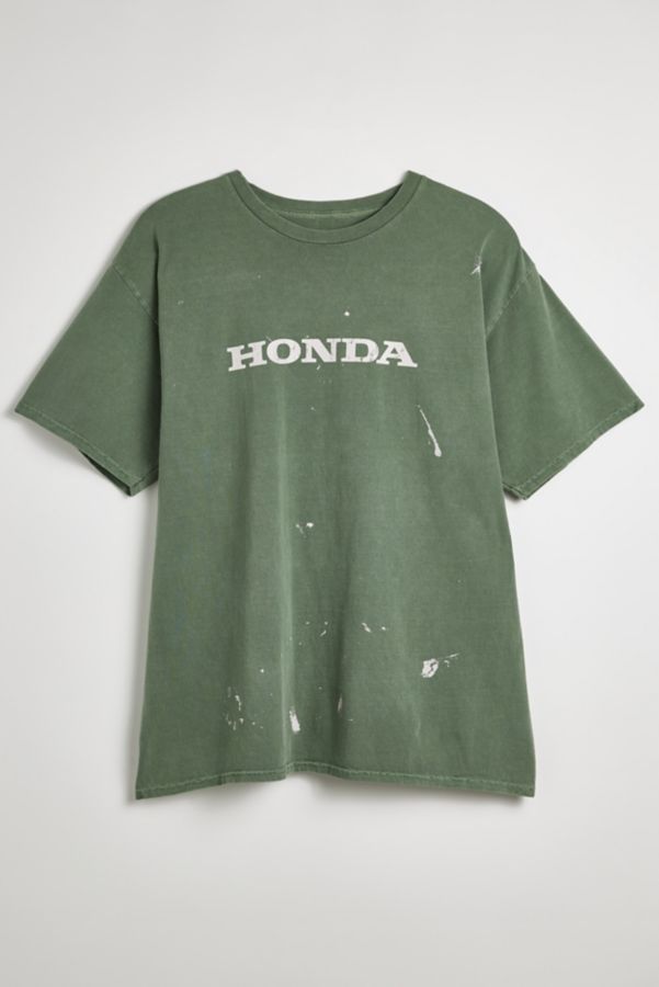 Slide View: 1: T-shirt graphique éclaboussures de peinture Honda Racing Team 98