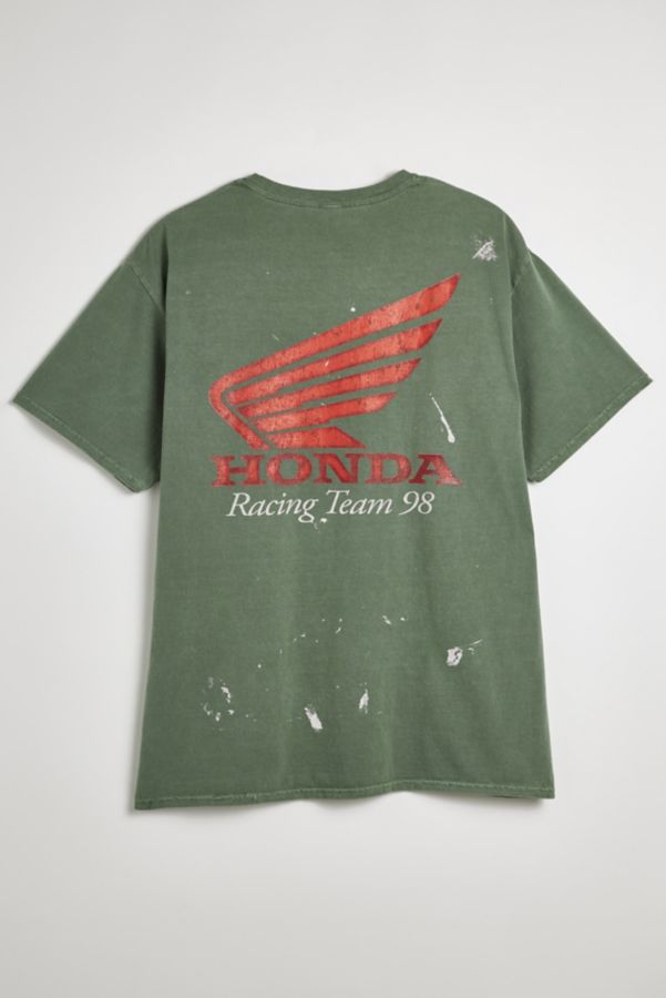 Slide View: 2: T-shirt graphique éclaboussures de peinture Honda Racing Team 98