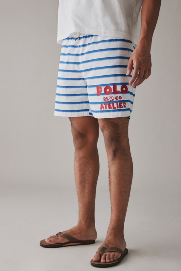 Slide View: 1: Polo Ralph Lauren Traveler Atelier Patterned Swim Short