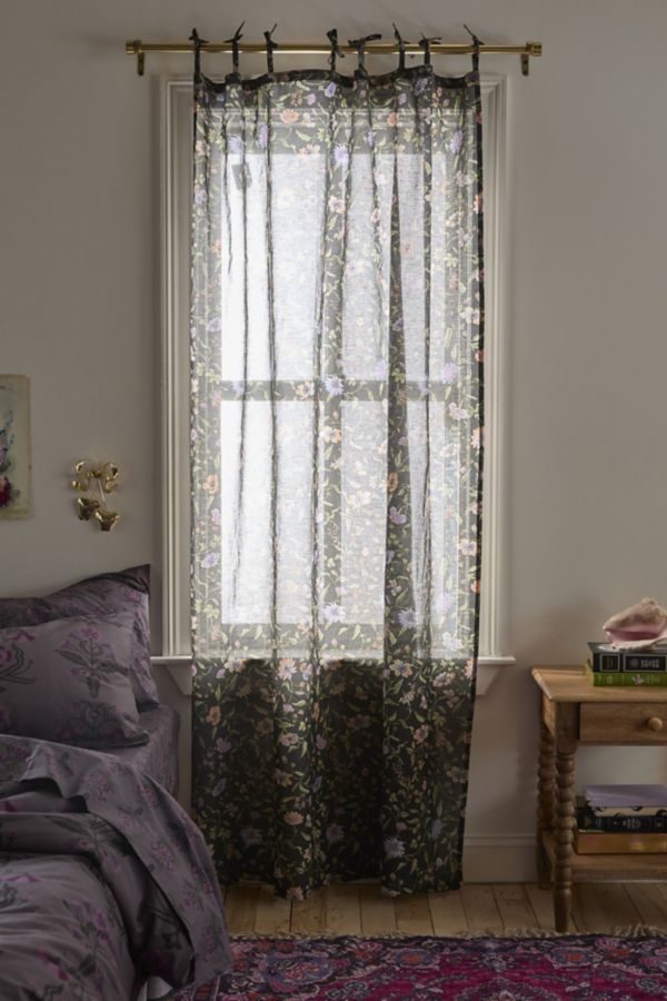 Slide View: 1: Ella Vine Floral Window Panel