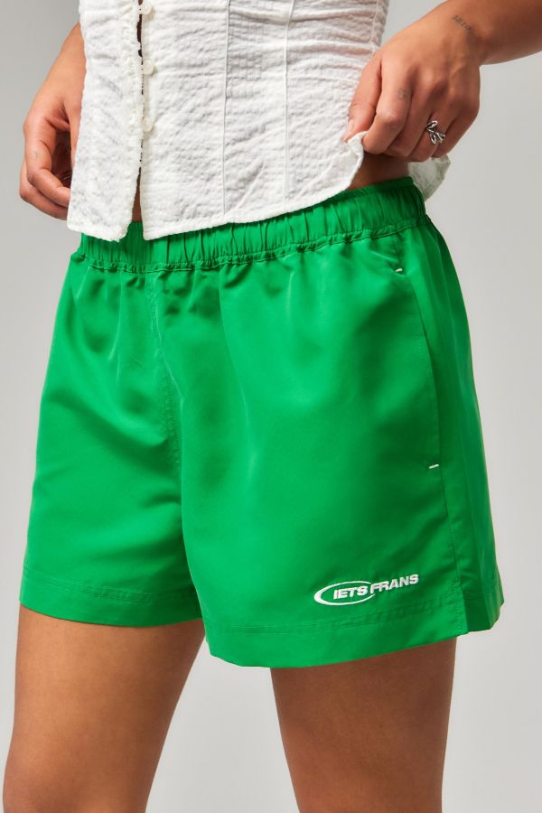 Slide View: 1: iets frans... Green Microfiber Short