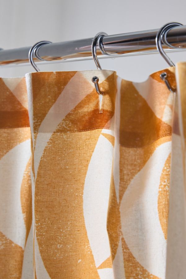 Slide View: 3: Max Celestial Woodblock Shower Curtain