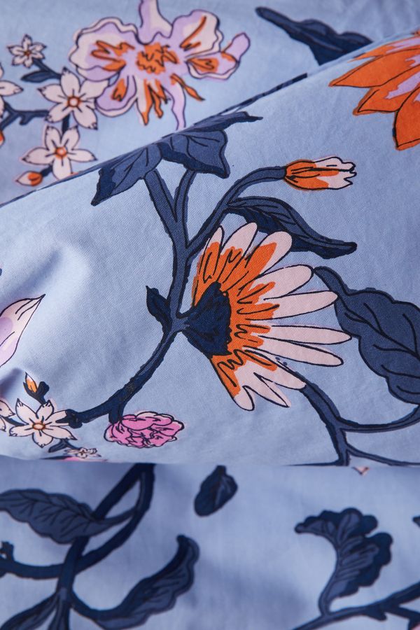 Slide View: 3: Ella Vine Floral Pattern Duvet Set