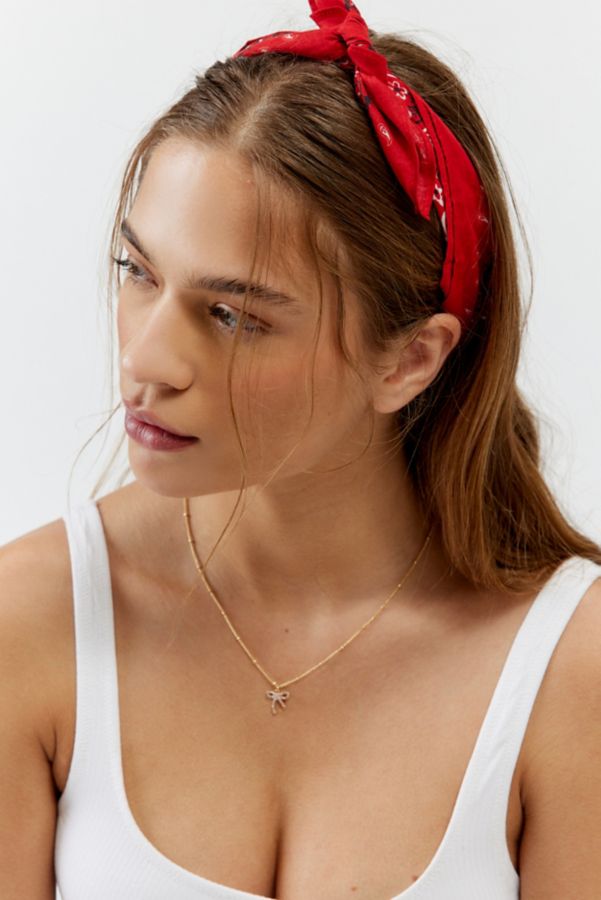 Slide View: 1: Bandana imprimé cerise