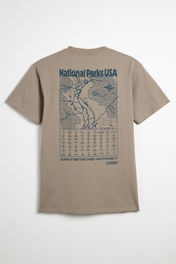 Slide View: 1: Parks Project Trail Map Graphic Tee