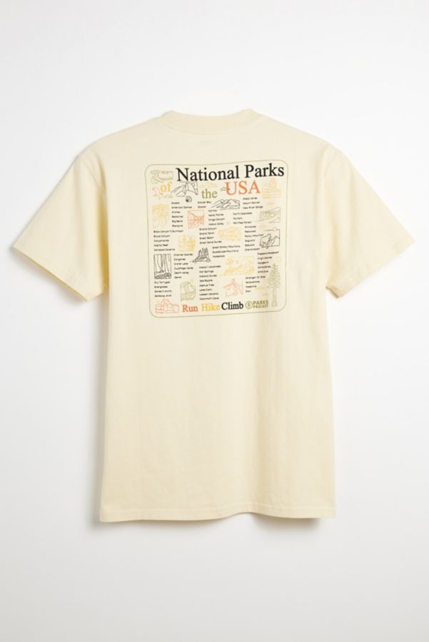 Slide View: 1: Parks Project UO Exclusive National Parks Checklist Graphic Tee