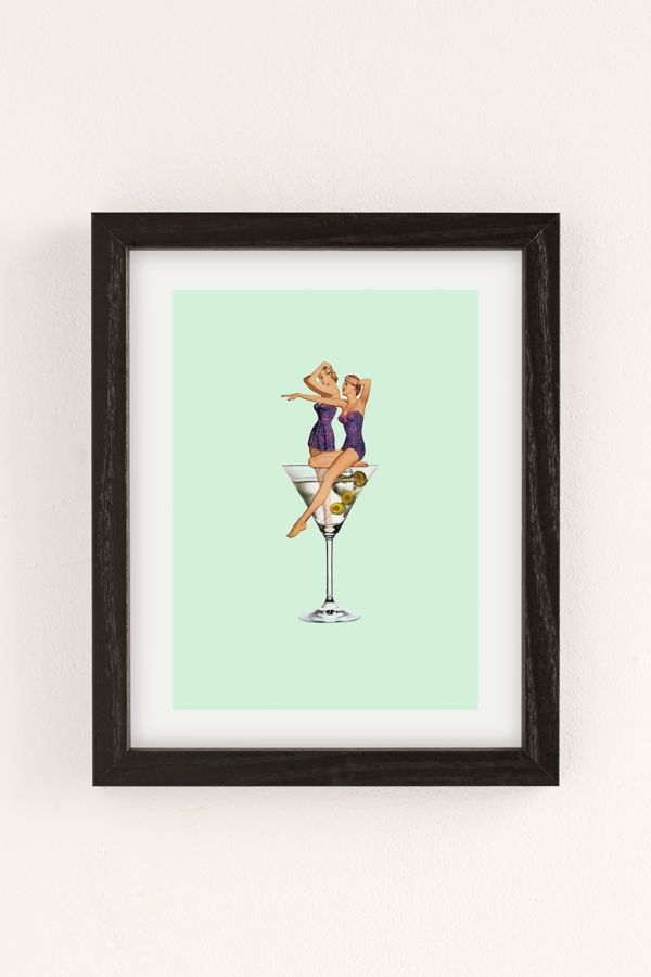 Slide View: 2: Erica Coven Girls Night Green Art Print