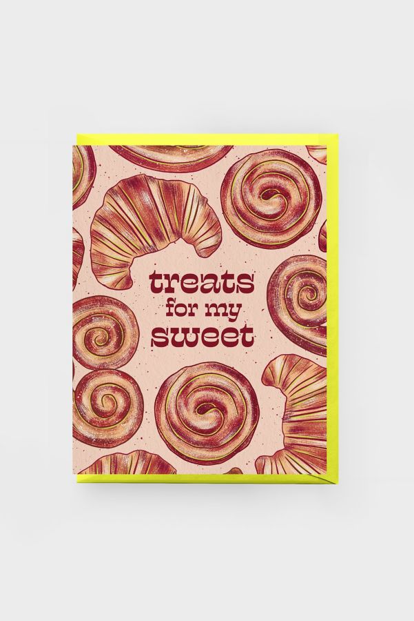 Slide View: 1: Boss Dotty Croissant Love Greeting Card