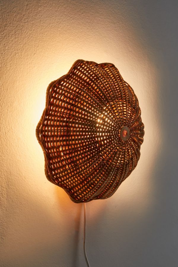 Slide View: 4: Pierce Rattan Sconce