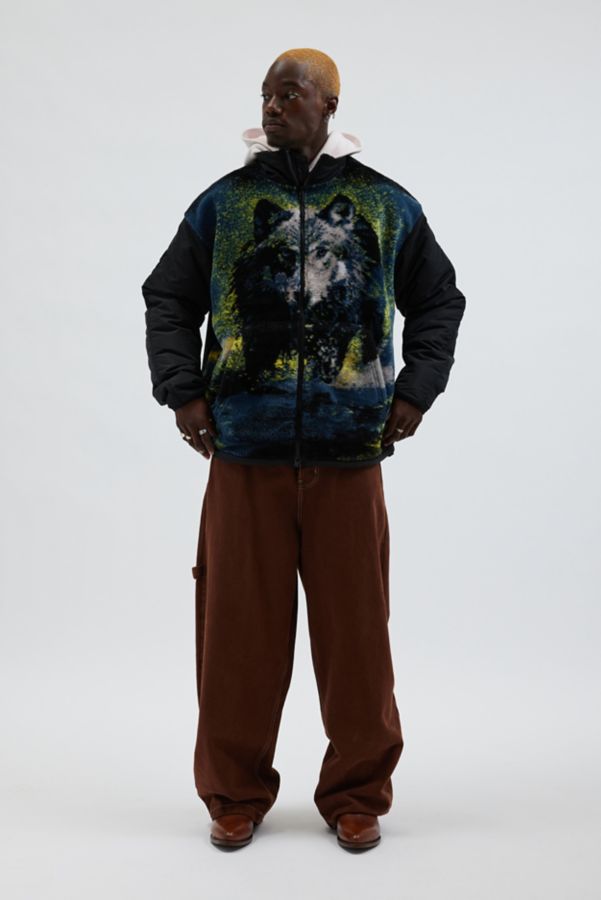 Slide View: 3: Diesel S-Berto Teddy Graphic Pattern Jacket