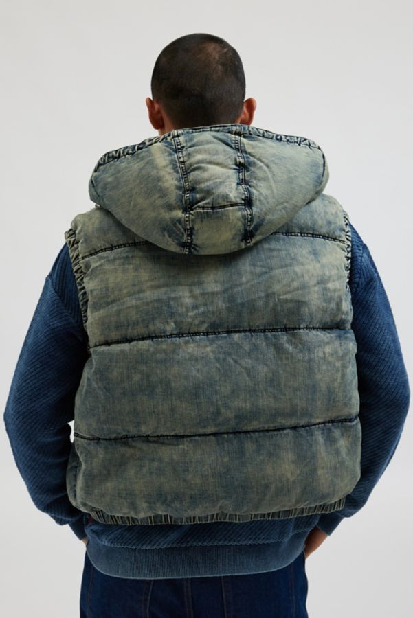 Slide View: 2: Diesel Mons Hooded Puffer Vest