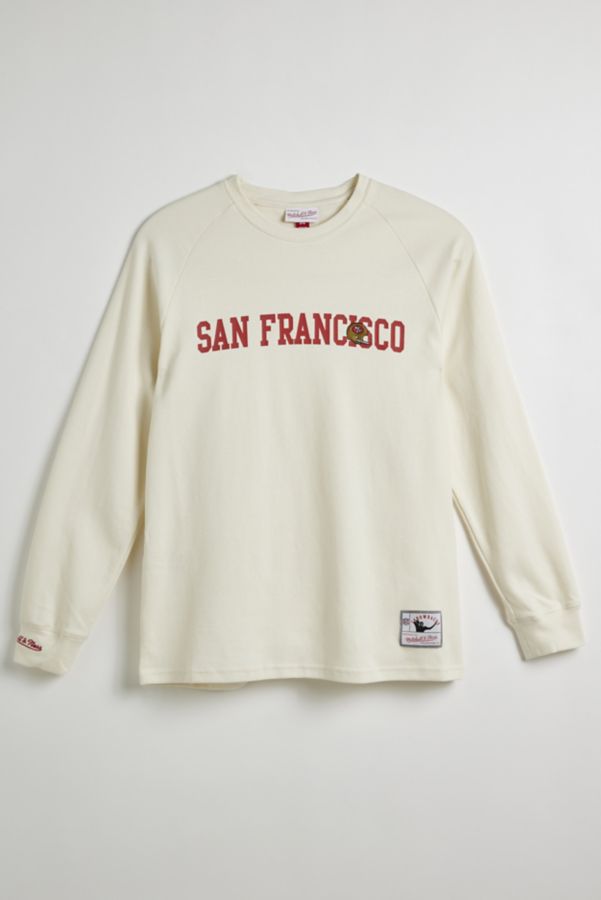 Slide View: 1: Mitchell & Ness NFL San Francisco 49ers Chandail Thermique à Manches Longues