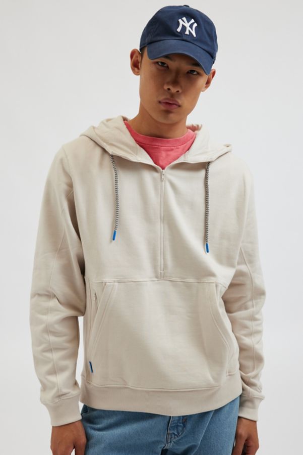 Slide View: 1: Janji Runaround Half-Zip Hoodie Sweatshirt