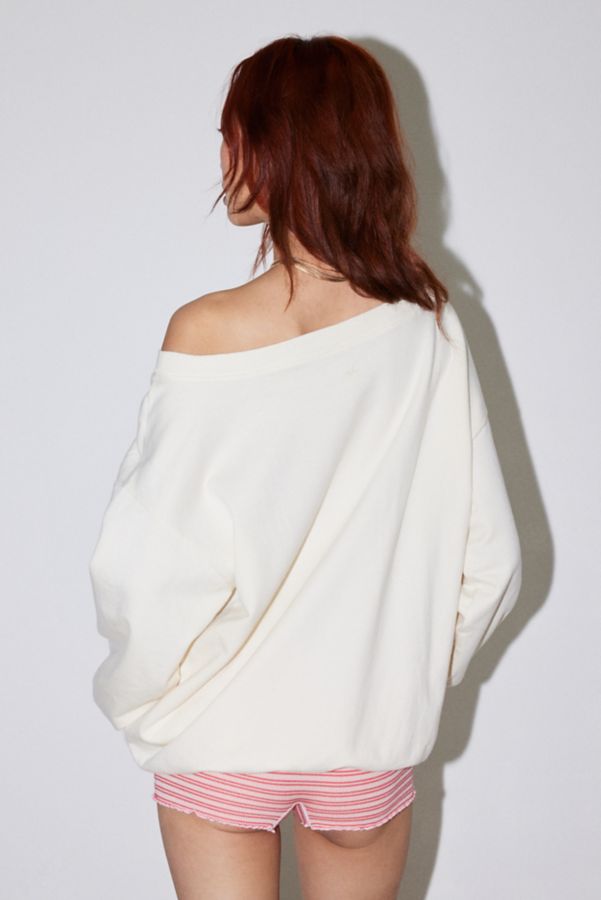 Slide View: 4: Out From Under Imani Oversized Off-The-Shoulder Sweatshirt