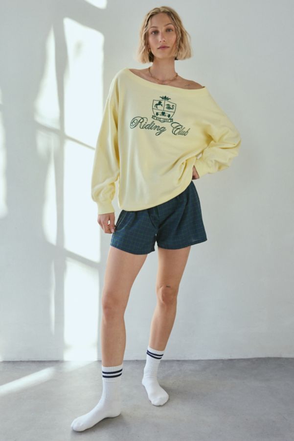 Slide View: 2: Out From Under Imani Oversized Off-The-Shoulder Sweatshirt