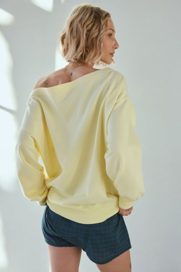 Slide View: 3: Out From Under Imani Oversized Off-The-Shoulder Sweatshirt