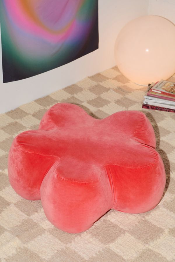 Slide View: 3: Blossom Velvet Floor Pillow