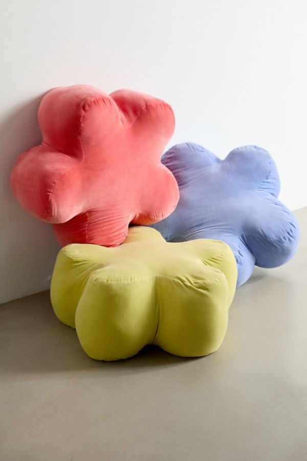 Slide View: 6: Blossom Velvet Floor Pillow