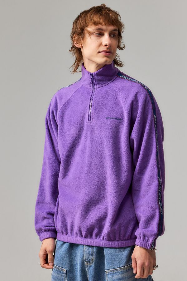 Slide View: 1: iets frans... Taped Half-Zip Fleece Jacket