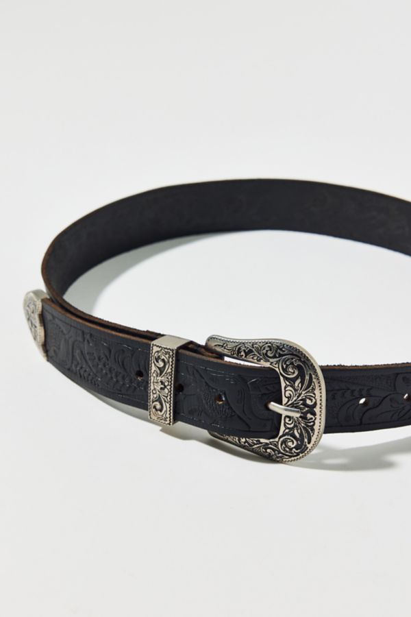 Slide View: 3: Stamped Jennie Western Belt