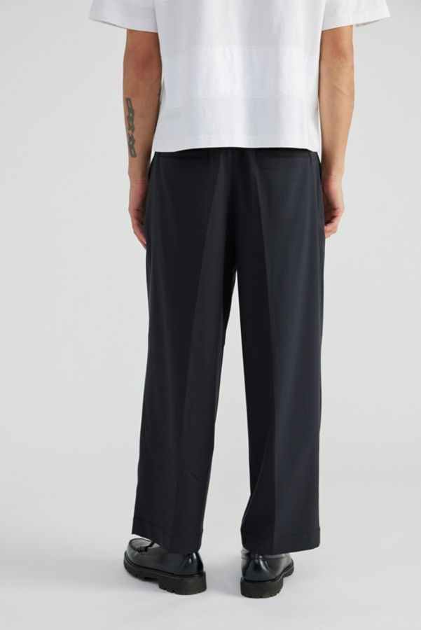 Slide View: 2: Standard Cloth Jason Cropped Pleated Trouser Pant