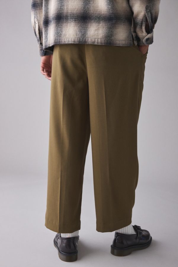 Slide View: 3: Standard Cloth Jason Cropped Pleated Trouser Pant