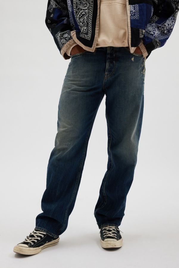 Slide View: 1: Diesel D-Macs Distressed Straight Leg Jean