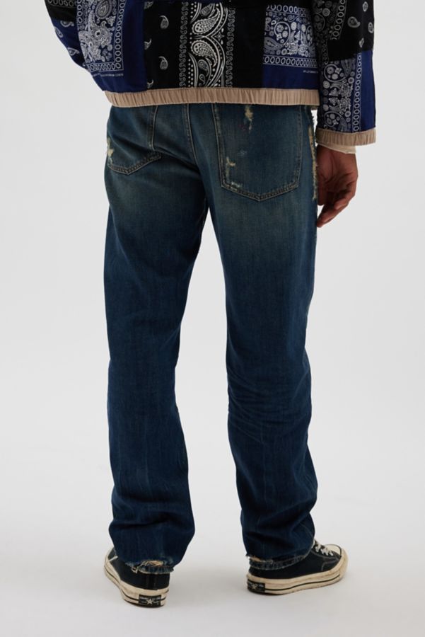 Slide View: 2: Diesel D-Macs Distressed Straight Leg Jean