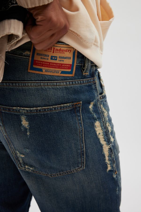 Slide View: 4: Diesel D-Macs Distressed Straight Leg Jean