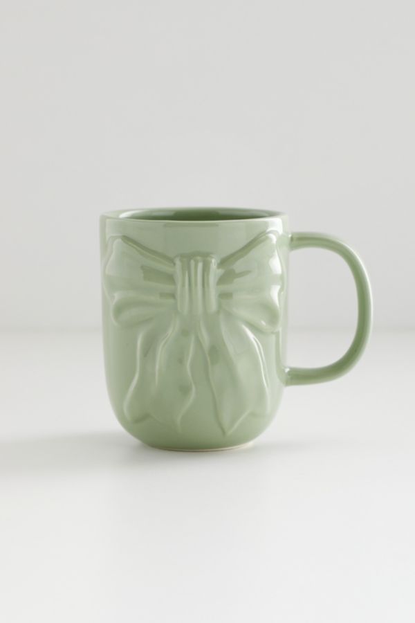 Slide View: 2: Sculpted Bow Mug