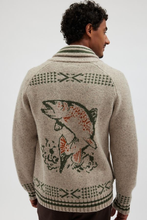 Slide View: 1: Pendleton Salmon Falls Zip Cardigan