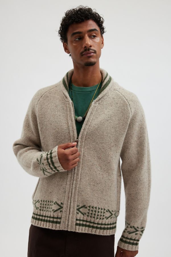 Slide View: 2: Pendleton Salmon Falls Zip Cardigan