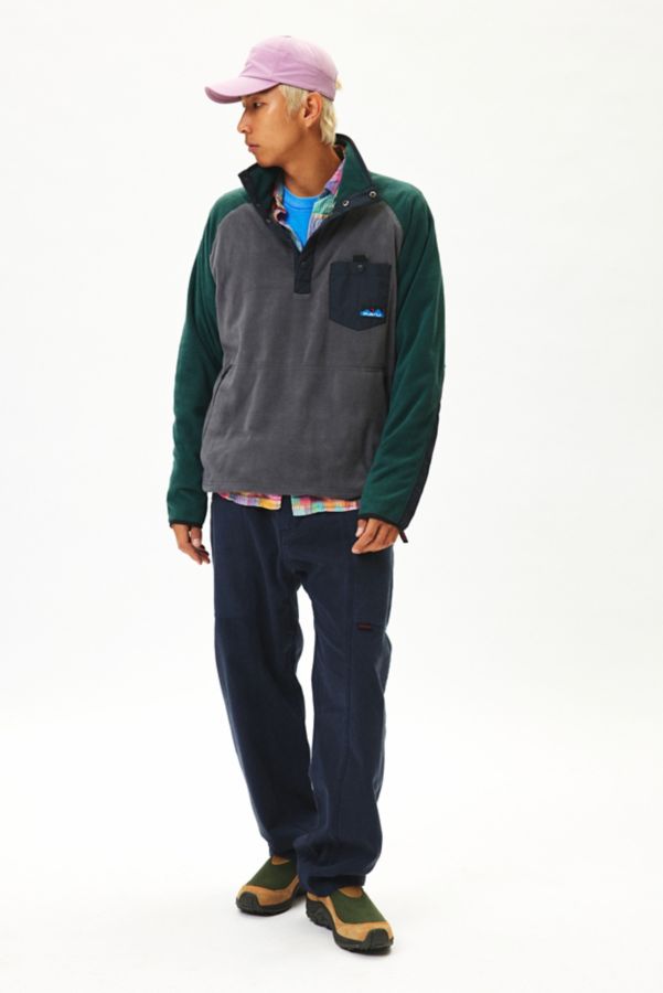 Slide View: 2: KAVU Tennaway Mock Neck Fleece Pullover Sweatshirt