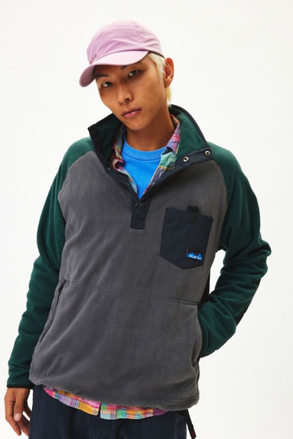 Slide View: 3: KAVU Tennaway Mock Neck Fleece Pullover Sweatshirt