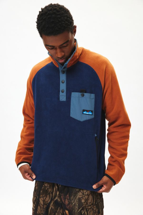 Slide View: 3: KAVU Tennaway Mock Neck Fleece Pullover Sweatshirt