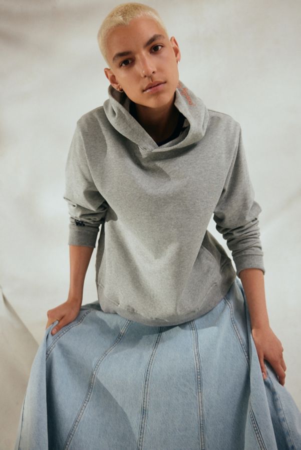 Slide View: 2: Peau De Loup X Tegan And Sara Foundation UO Exclusive Embroidered Boxy Hoodie Sweatshirt