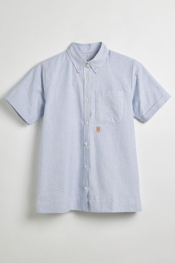 Slide View: 1: Peau De Loup X Tegan And Sara Foundation UO Exclusive Oxford Striped Button-Down Shirt