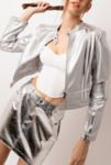 Thumbnail View 2: Amy Lynn Faux Leather Metallic Moto Jacket