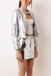 Thumbnail View 4: Amy Lynn Faux Leather Metallic Moto Jacket