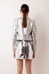 Thumbnail View 5: Amy Lynn Faux Leather Metallic Moto Jacket