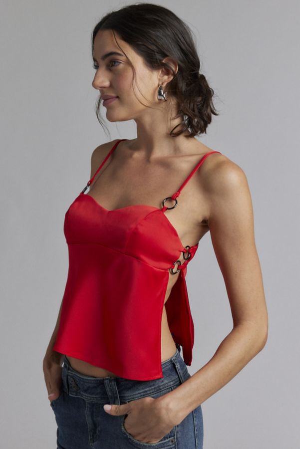 Slide View: 1: Camisole Flyaway en Satin Frannie Silence + Noise