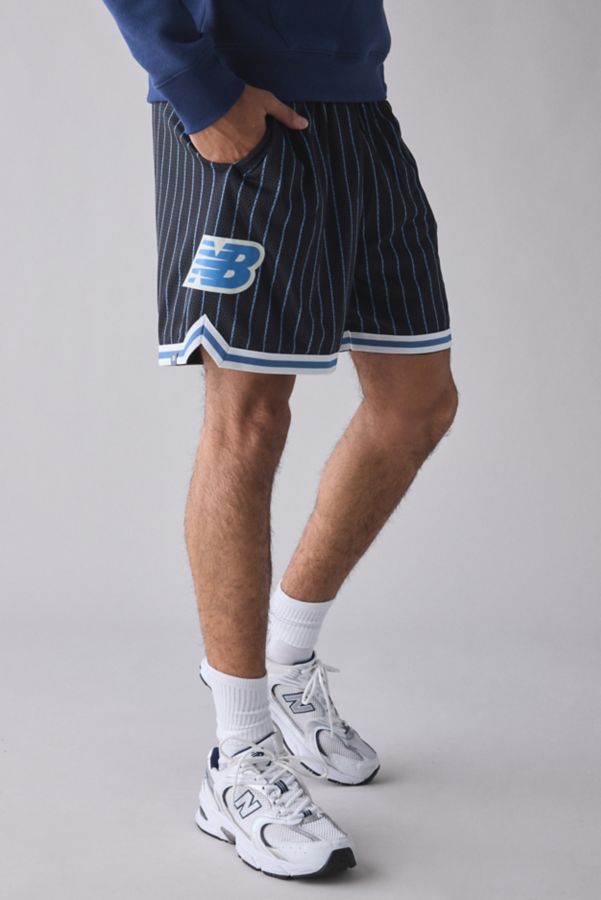 Slide View: 1: New Balance Hoops Printed Basketball Short